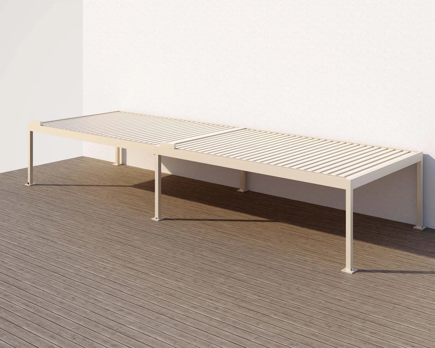 Velkoplošná pergola BAVONA HARD-TOP pro terasy nad 36 m2 – Moonex