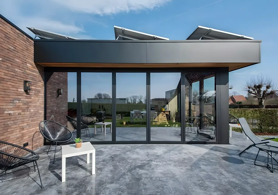 Posuvné rohové zasklení MONOSLIDE 80 bez prahu – Moonex